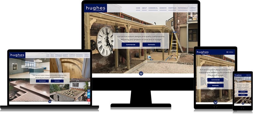 Preview of Hughes Carpentry Website